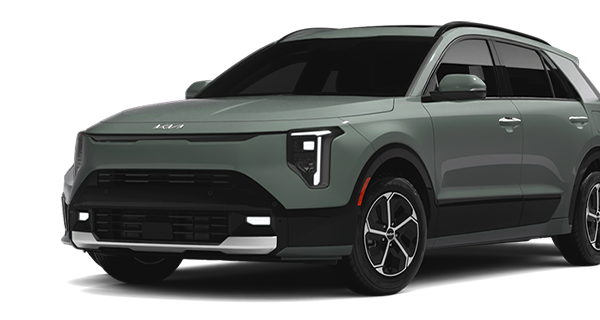 Front side angle view of the 2027 Kia Niro Hybrid Electric SUV SX trim.