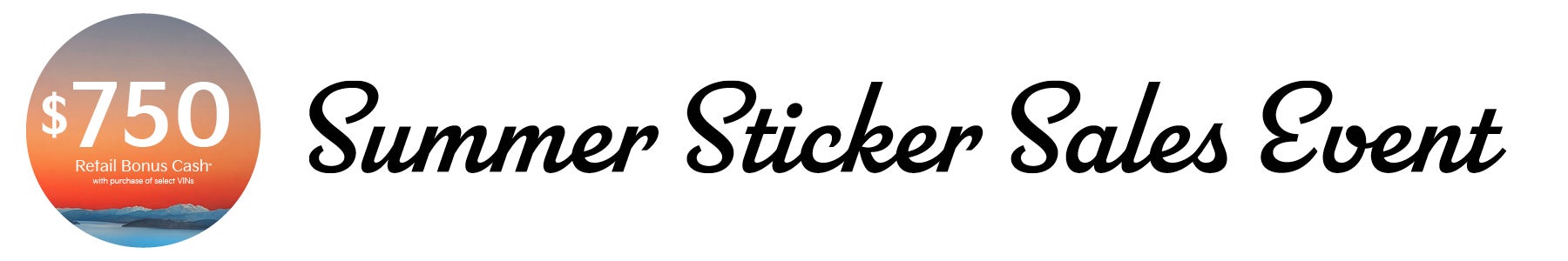 Kia Summer Sticker Sales Event