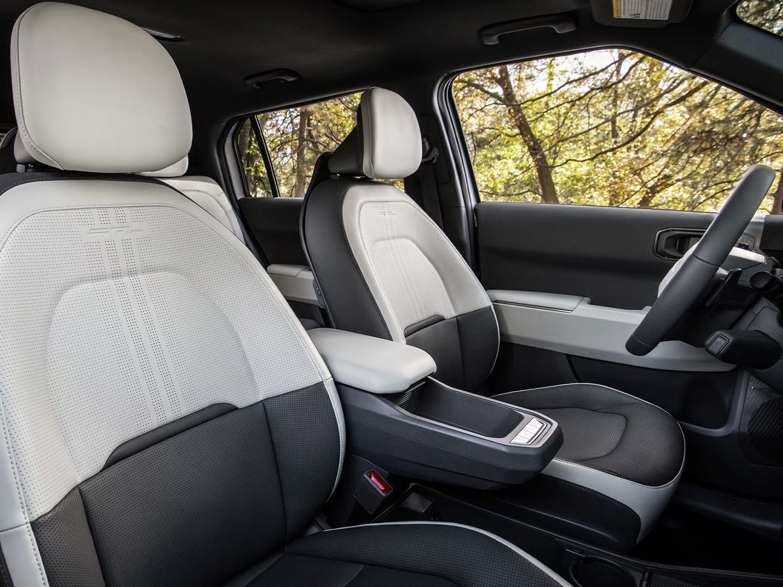 2027 Kia EV3 front seats and center console